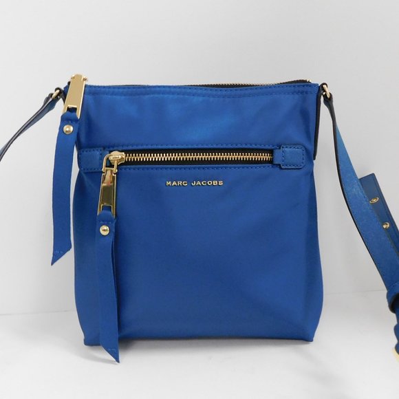 Marc‎ Jacobs Trooper Teal Blue Nylon Crossbody Bag - Picture 1 of 6